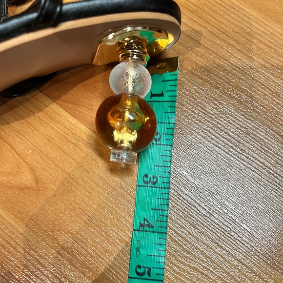 NWOT - Pearl Décor Sandals (Size 7) * Black - Picture 5 of 10